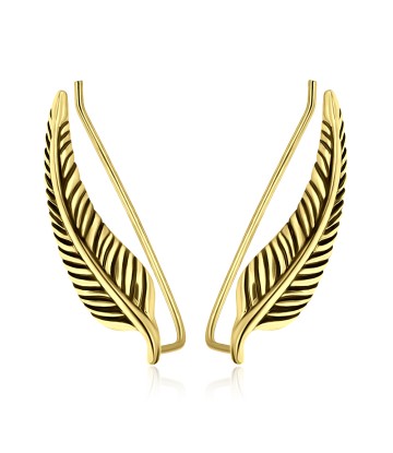 Silver Earring Leaf Shape EL-121-GP